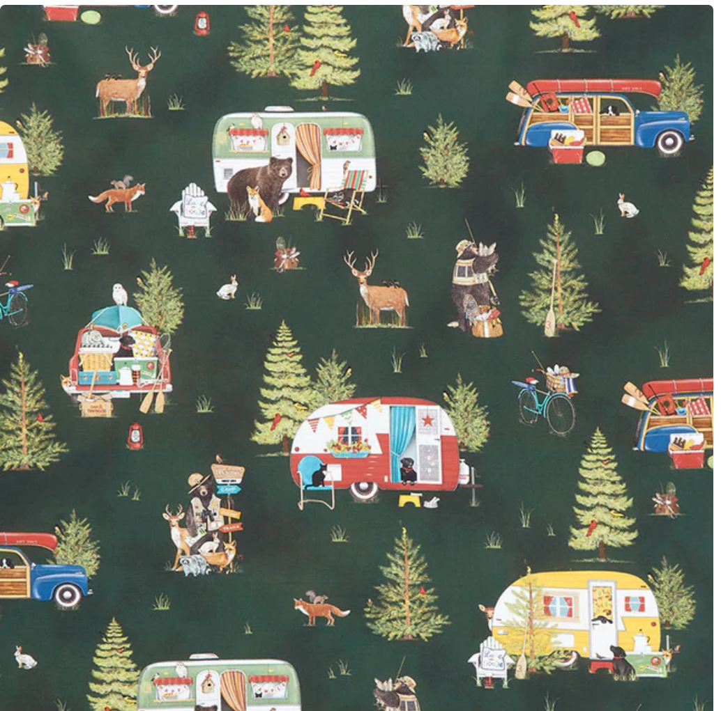 Lake House - Camping, Animals, Forest by Mary Lake-Thompson for Robert Kaufman