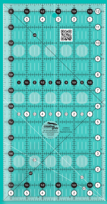 Creative Grids - Quilters Ruler 6 1/2" x 12 1/2"