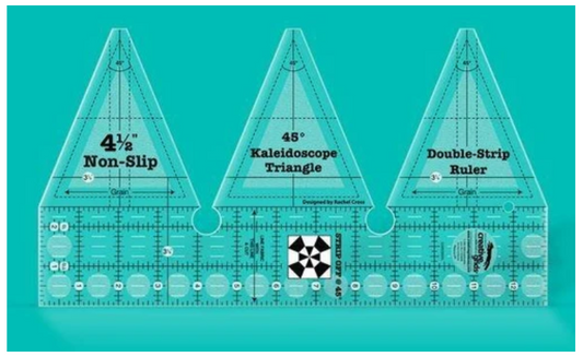 Creative Grids - 45 Degree Kaleidoscope Triangle Double-Strip Ruler