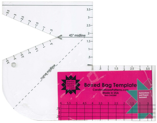 Boxed Bag Template by Carolina Moore Patters