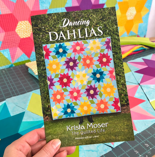 Dancy Dahlias Pattern by Krista Moser-The Quilted Life