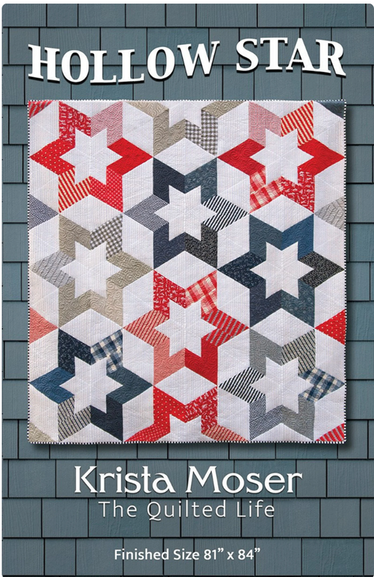 Hollow Star Pattern by Krista Moser - The Quilted Life