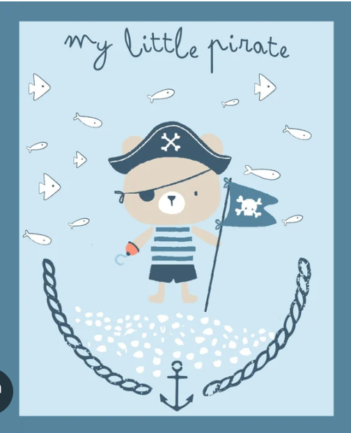 All Aboard-My Little Pirate Panel by Springs Creative