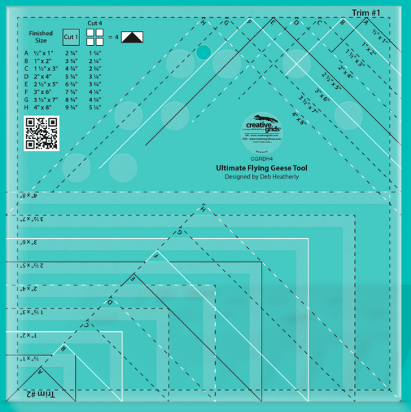 Creative Grids - Ultimate Flying Geese Tool CGRDH4 – Paradise Quilting