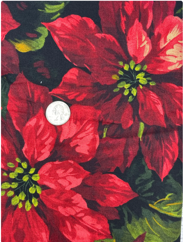 108" Scarlet Poinsettia by Michael Miller