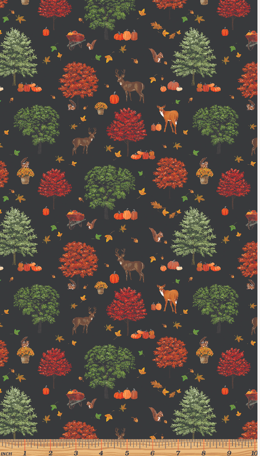 All New England Shop Hop 2024 - Autumn Black by Benartex