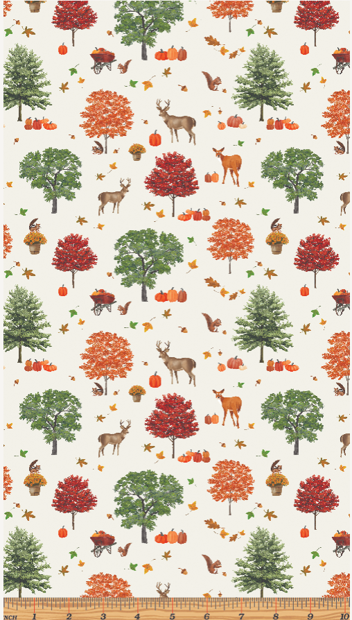 All New England Shop Hop 2024 - Autumn Cream by Benartex