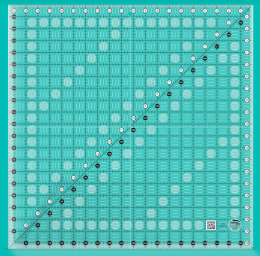 Creative Grids - CGR20 20 1/2" x 20 1/2" Turn Around Ruler