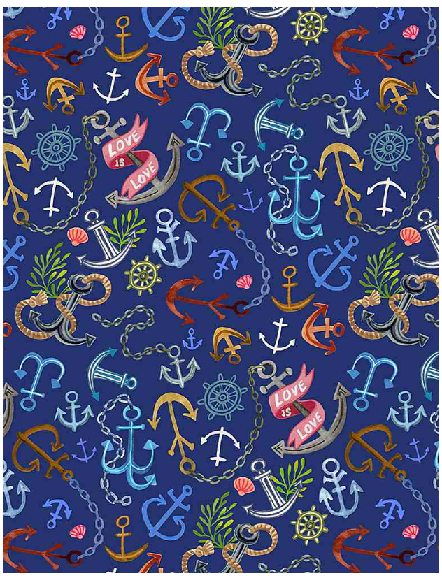 Anchors DMB2139 Navy by Dear Stella