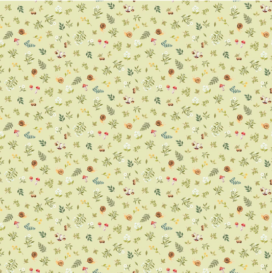 Woodland Babes - Tiny Tots Green Multi for Northcott