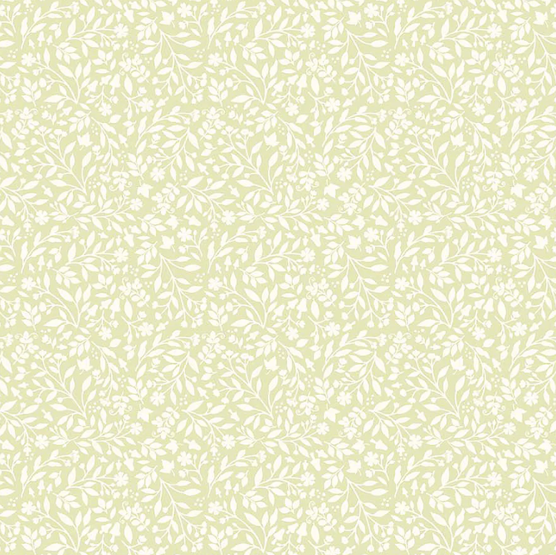 Woodland Babes - Cream Green Tone on Tone for Northcott