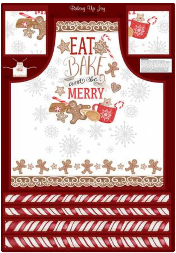 Baking Up Joy Apron Panel by Wilmington Prints - 094