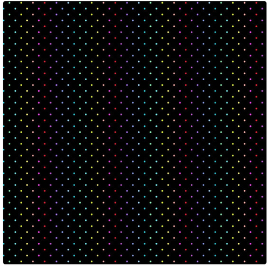 Rainbow Wonderland - Mini Dot in Black by Andover Fabrics