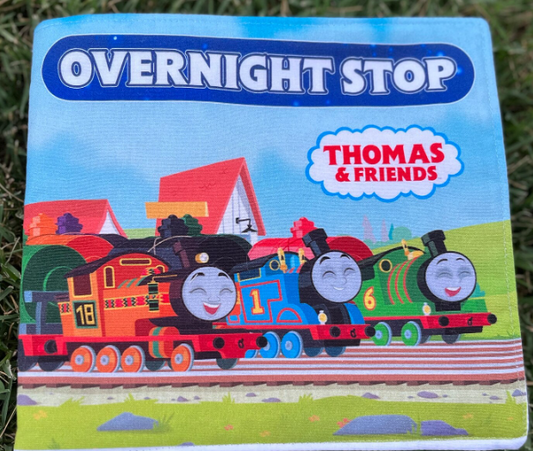 Full Steam Ahead with Thomas and  Friends - Overnight Stop Soft Book Panel