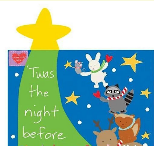 Twas The Night Before Christmas Fabric Book Panel