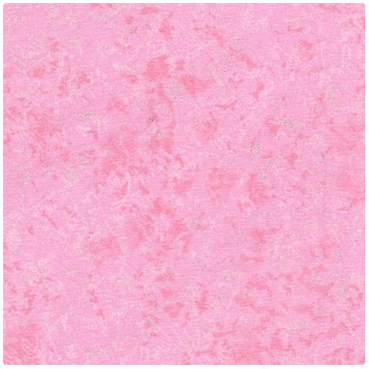 Fairy Frost Soft Pink / Silver GLITTER 376 by Michael Miller