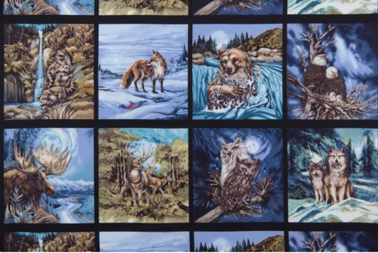 North American Wildlife 3 Digital Panel by Jody Bergsma for Robert Kaufman - 037