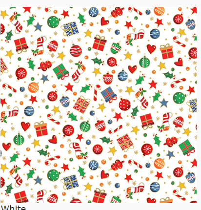 Santas Christmas - White Mini Scatter by Makower