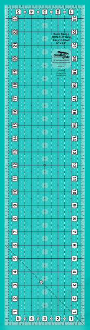 Creative Grids - 6 1/2" x 24" Non Slip Ruler