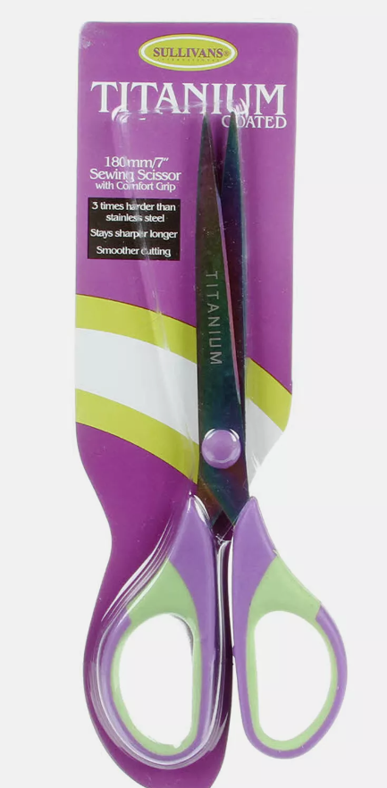 Sullivans 7 Inch Sewing Titanium Coated Scissors