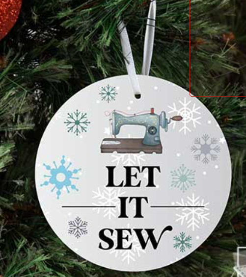 Ornament - Let It Sew