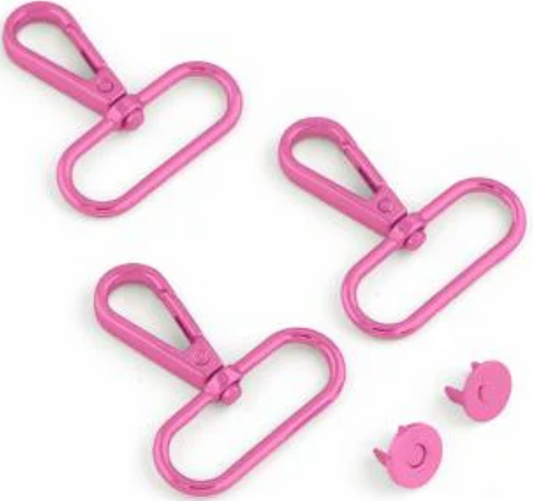 Tula Pink - 3 Swivel Hooks and 1 Magnet Snap by Sally Tomato