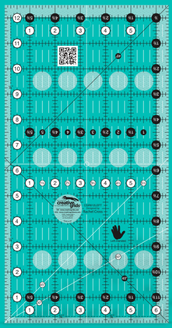 Creative Grids - 6 1/2 x 12 1/2 Left Handed Ruler CGR612LEFT