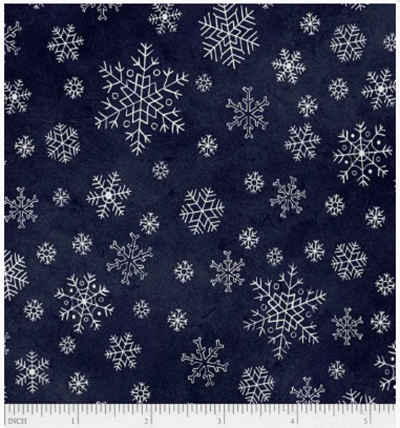 Sparkle Suede II Snowflakes by P&B Textiles