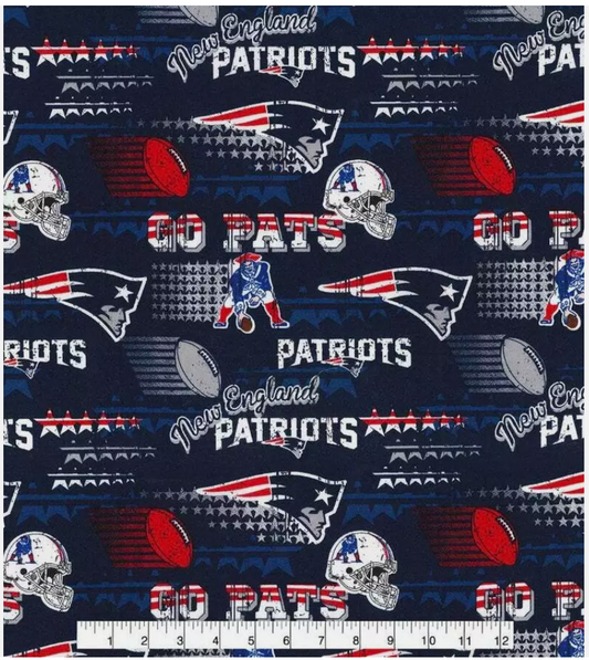 New England Patriots 58" NFL Trademark Retro Fabric