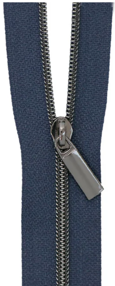 Sallie Tomato - 3 Yard Zipper - Navy Tape & Gunmetal Coil #3