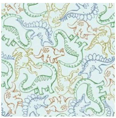 Wild One - Dino Mix Up - Blue by Michael Miller Fabrics