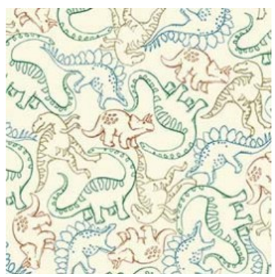 Wild One - Dino Mix Up - Cream by Michael Miller Fabrics