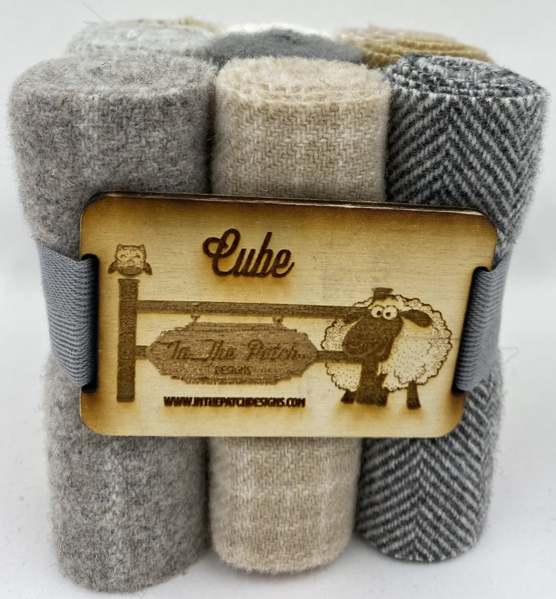 Curler Cube Box of Wool - Neutrals by In the Patch Designs