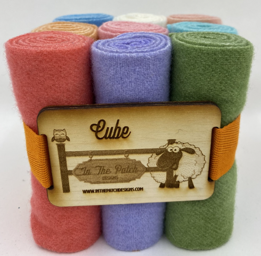 Curler Cube Box of Wool - Pastels by In the Patch Designs