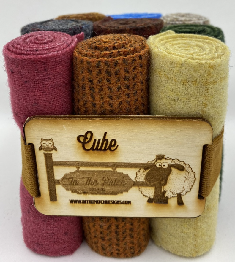 Curler Cube Box of Wool - Primitives by In the Patch Designs