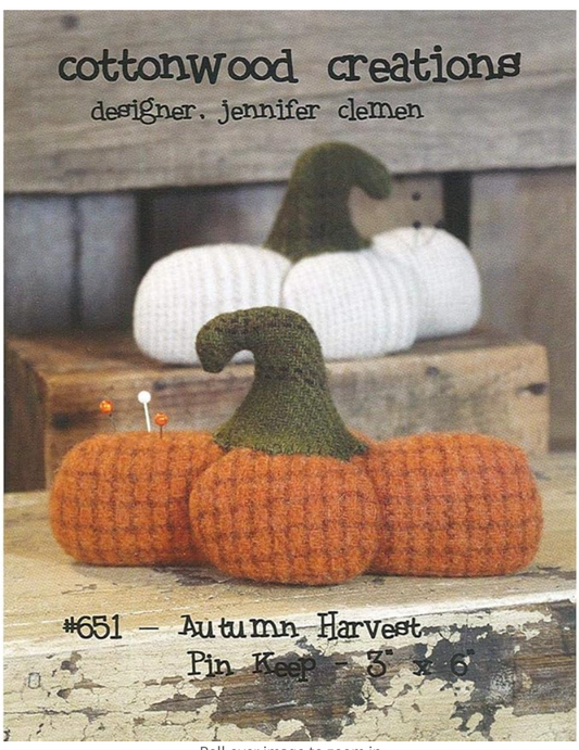 Autumn Harvest Pin Keep Pattern by Cottonwood Creations