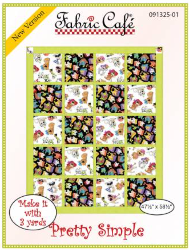 Fabric Cafe - Pretty Simple - 3 Yard Quilt Pattern