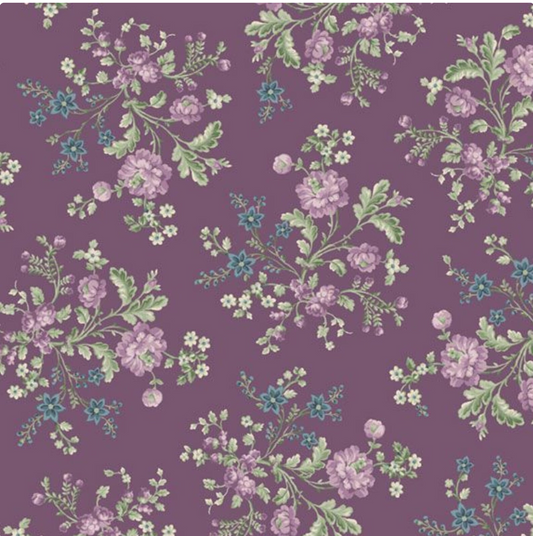 Vivienne - Petite Bouquet - Purple by Marcus Fabrics