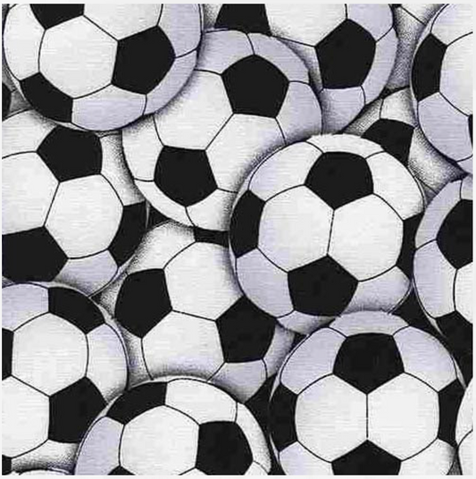 Soccer Balls C4820 by Timeless Treasures