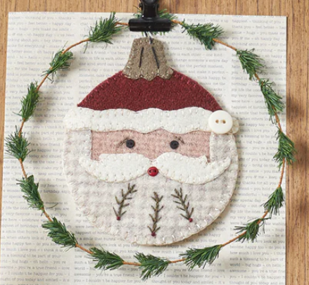 Jolly Santa Ornament Pattern by Buttermilk Basin