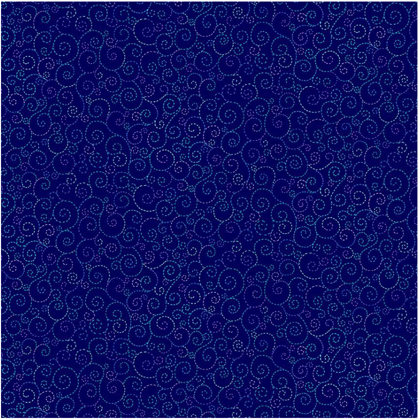 Indigo Garden - Swirls Navy CD3419 by Timeless Treasures