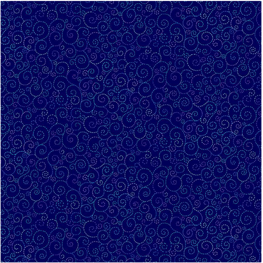 Indigo Garden - Swirls Navy CD3419 by Timeless Treasures