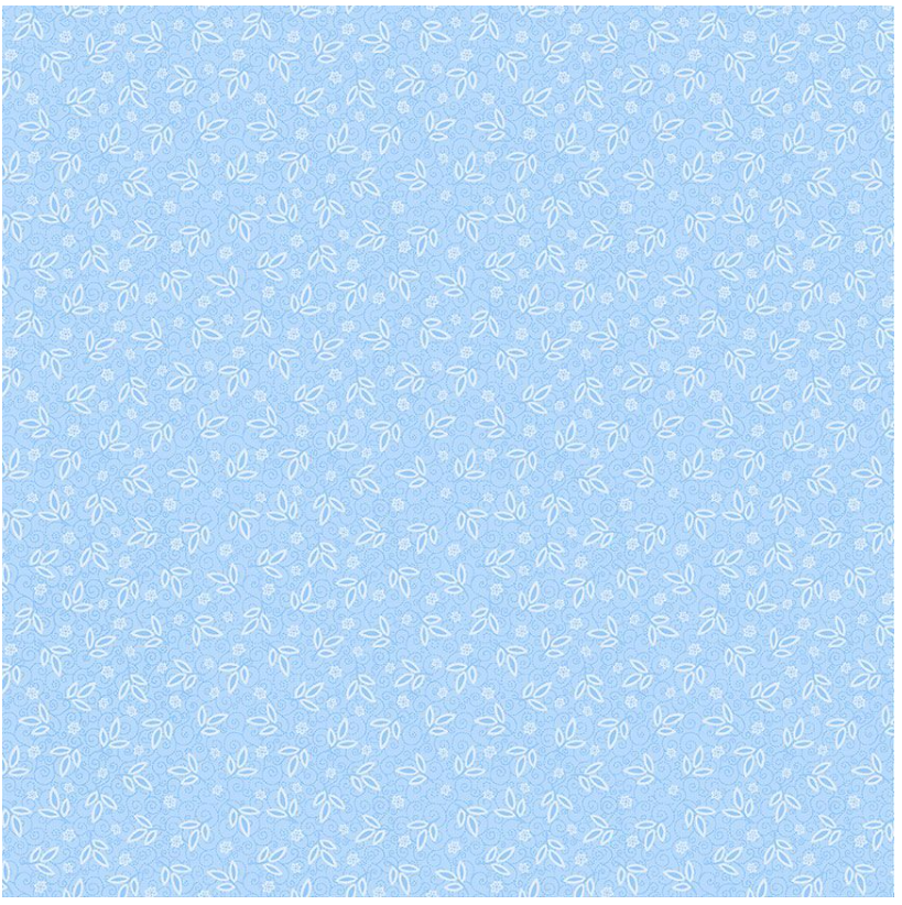 Indigo Garden - Allover Leaves Sky CD3418 by Timeless Treasures