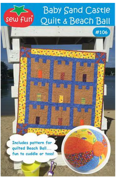 Baby Sand Castle Quilt and Beach Ball Pattern by Sew Fun