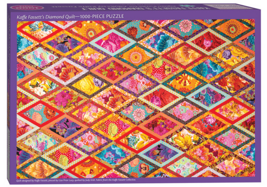 Puzzle - Kaffe Fassett's Diamond Quilt by Kaffe Fassett 1000 Pc.