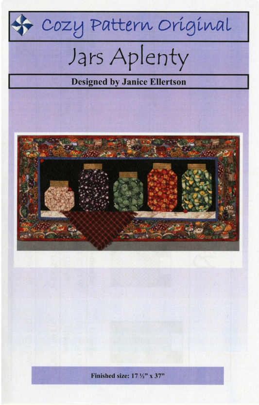 Jars Aplenty Wall Hanging Pattern - Cozy Pattern Original