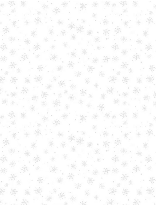 White on White - Frosty Snowflakes 39861 by Wilmington Prints