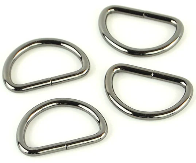Sallie Tomato - 1" D-Ring Set of 4 - Gunmetal