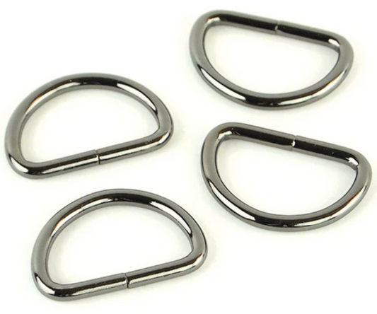 Sallie Tomato - 1" D-Ring Set of 4 - Gunmetal