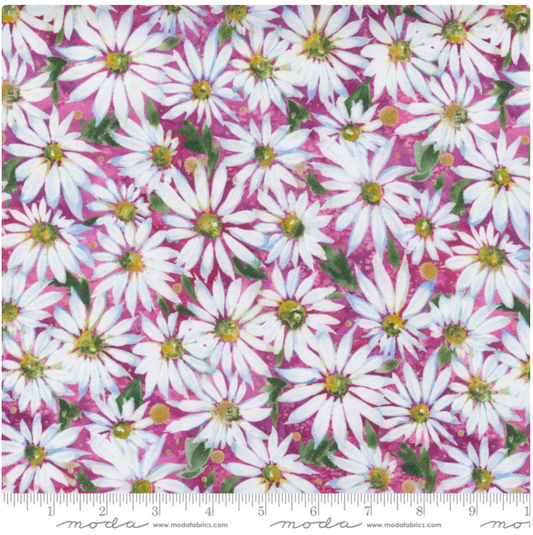 Fresh as a Daisy - Magenta Lazy Daisy 8496-11 by Moda